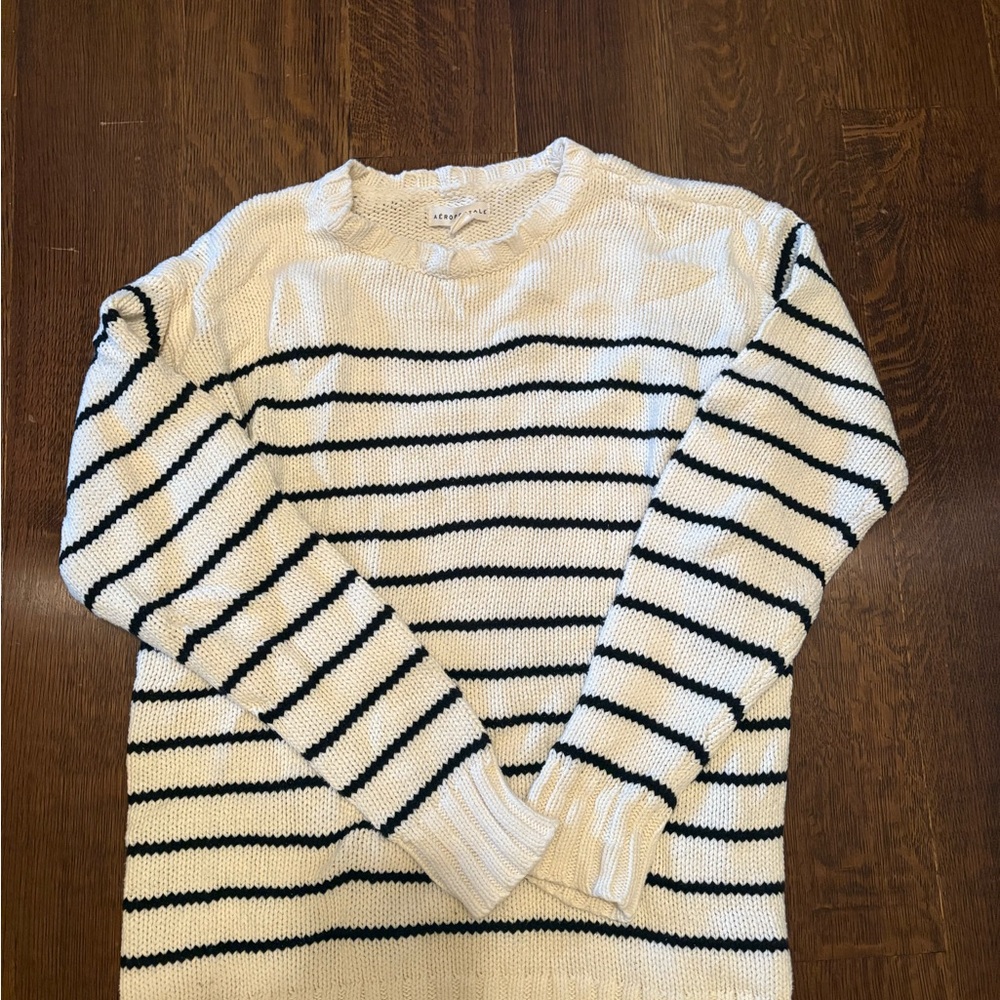 Aeropostale Cream Knit Sweater